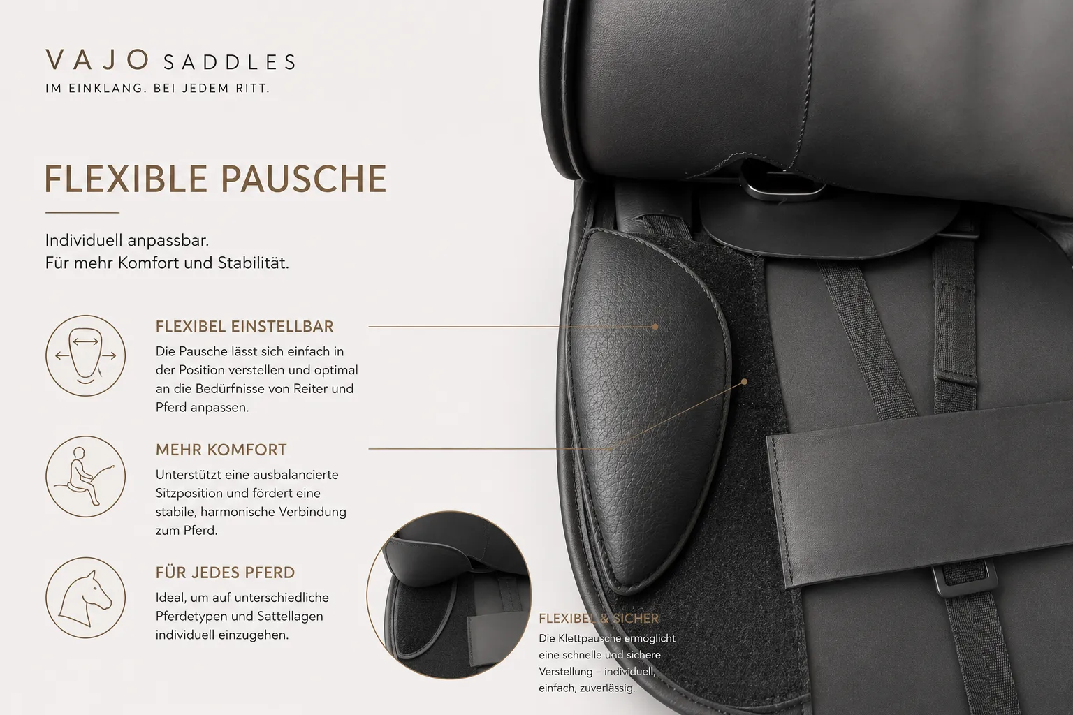 Flexible Klettpausche — individuell anpassbar für mehr Komfort und Stabilität